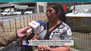 Terremoto 7,6° richter en sur de Chile, costa de la Araucanía fue evacuada