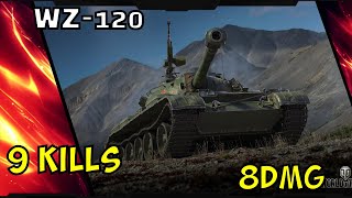 Beast wot replay WZ 120 8k DMG 9 Kills - Лучший вот реплей WZ 120 8k урона 9 фрага