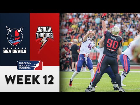 Hamburg Sea Devils @ Berlin Thunder Highlights | Week 12 | Season 2022