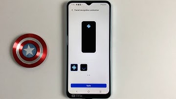 Facial recognition animation on Vivo Y02s Android 12
