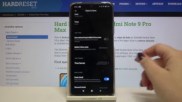Date & Time Settings - Set Up Date on XIAOMI Redmi Note 9 Pro Max