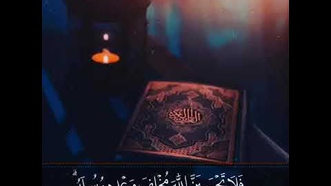 فلا تحسبن الله مخلف وعده رسله -  تلاوة هادئه - عبدالرحمن مسعد