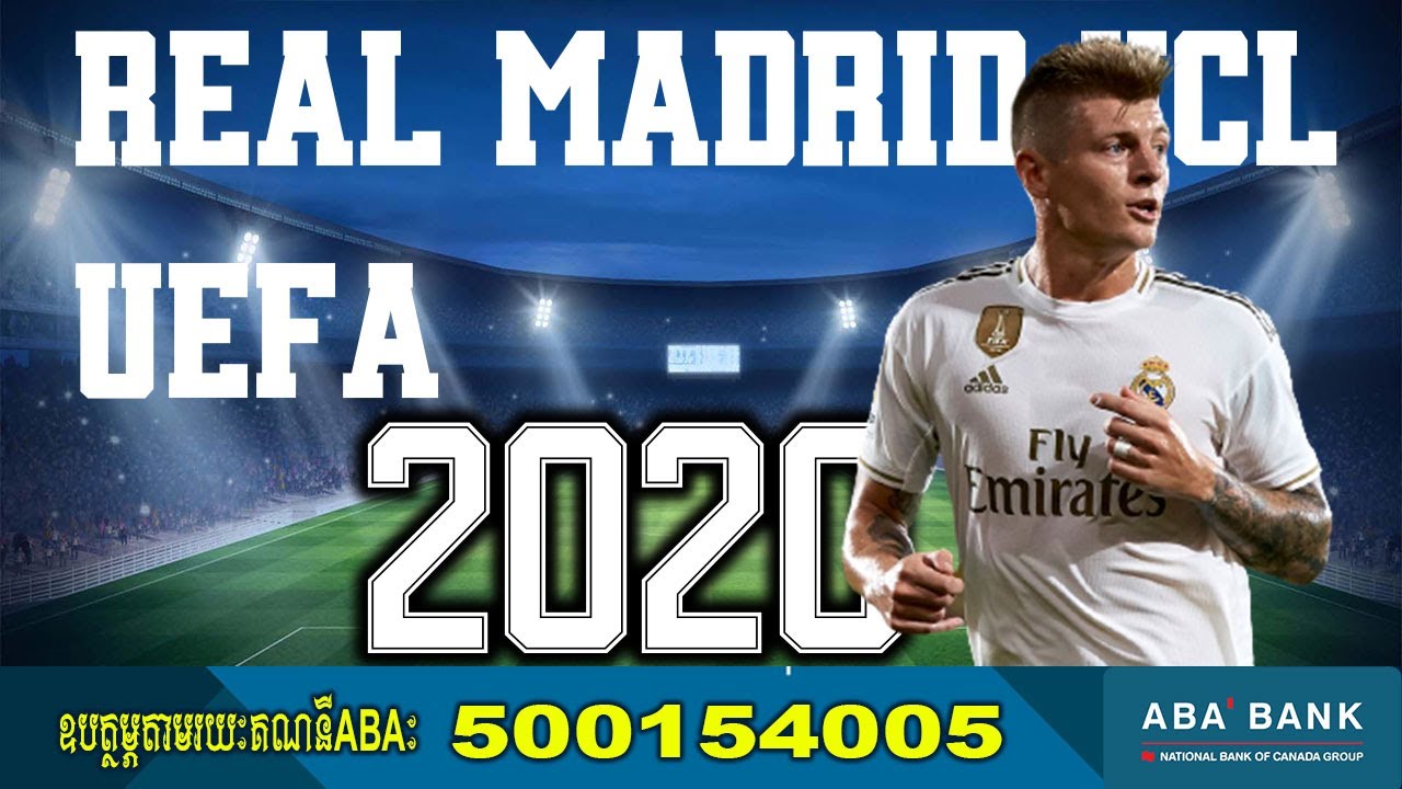 Real Madrid UCL UEFA  2020 Font Football By Black Font Free all download Font OTF And AI for 2022