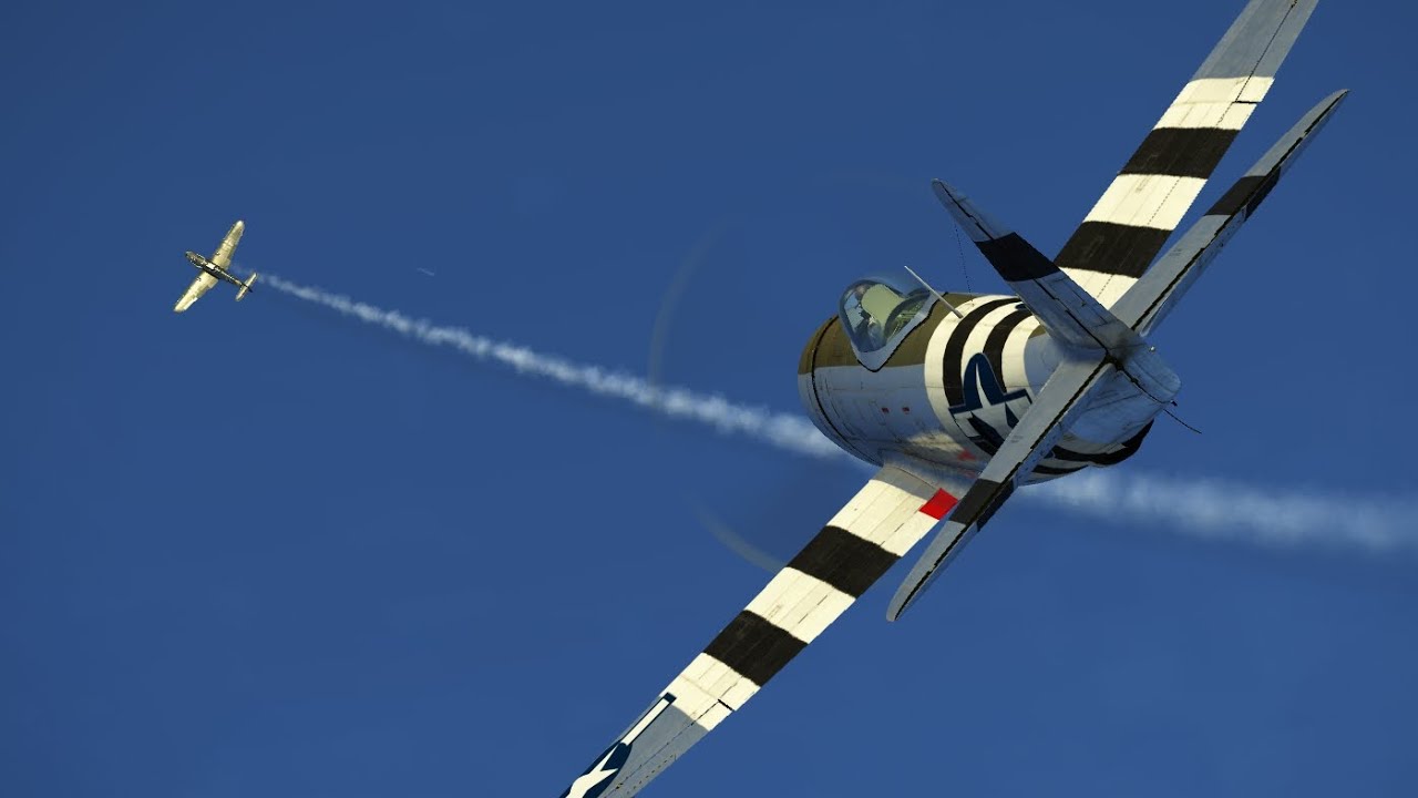From 20000ft To The Ocean P 47 Goes Against Bf 109 Il 2 Great 