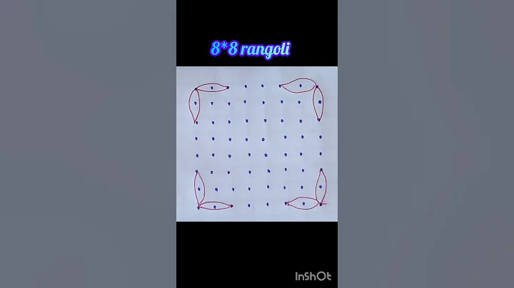 8*8 rangoli. #rangoli #muggulu #dots #kolam #dialyrangoli #easyrangoli #shortsviral #shortvideo