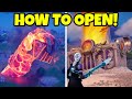 How to open giant hand box fortnite live event