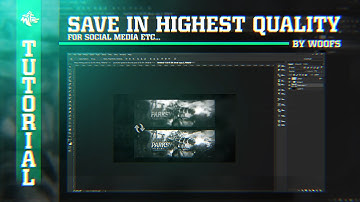 Tutorial: how to save high quality in photoshop for twitter