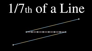 Famous Dividing a Line into Seven Equal Segments (visual proof; straightedge and compass) Net Worth