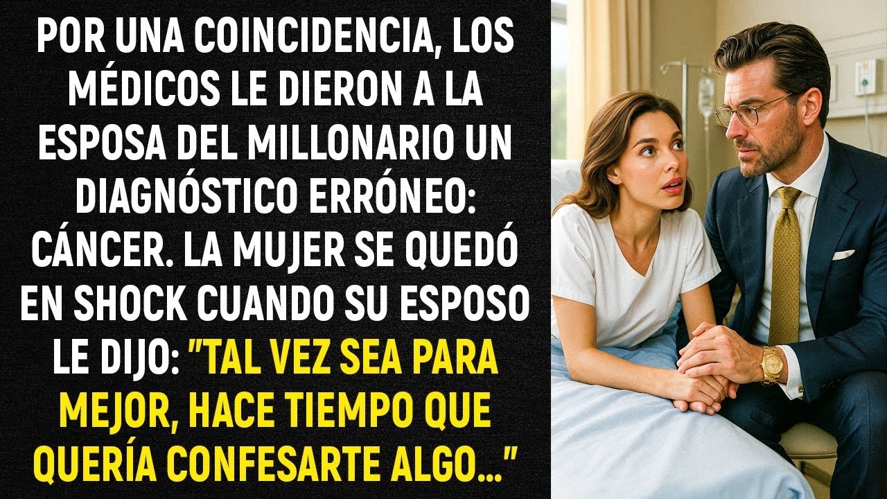 Por una coincidencia, los médicos le dieron a la esposa del millonario un diagnóstico erróneo...