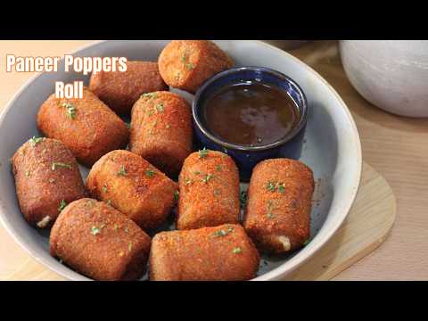 Paneer Poppers Roll | हस्बेंड बोल रहे, दोबारा से कब बनेगा |😅😅
