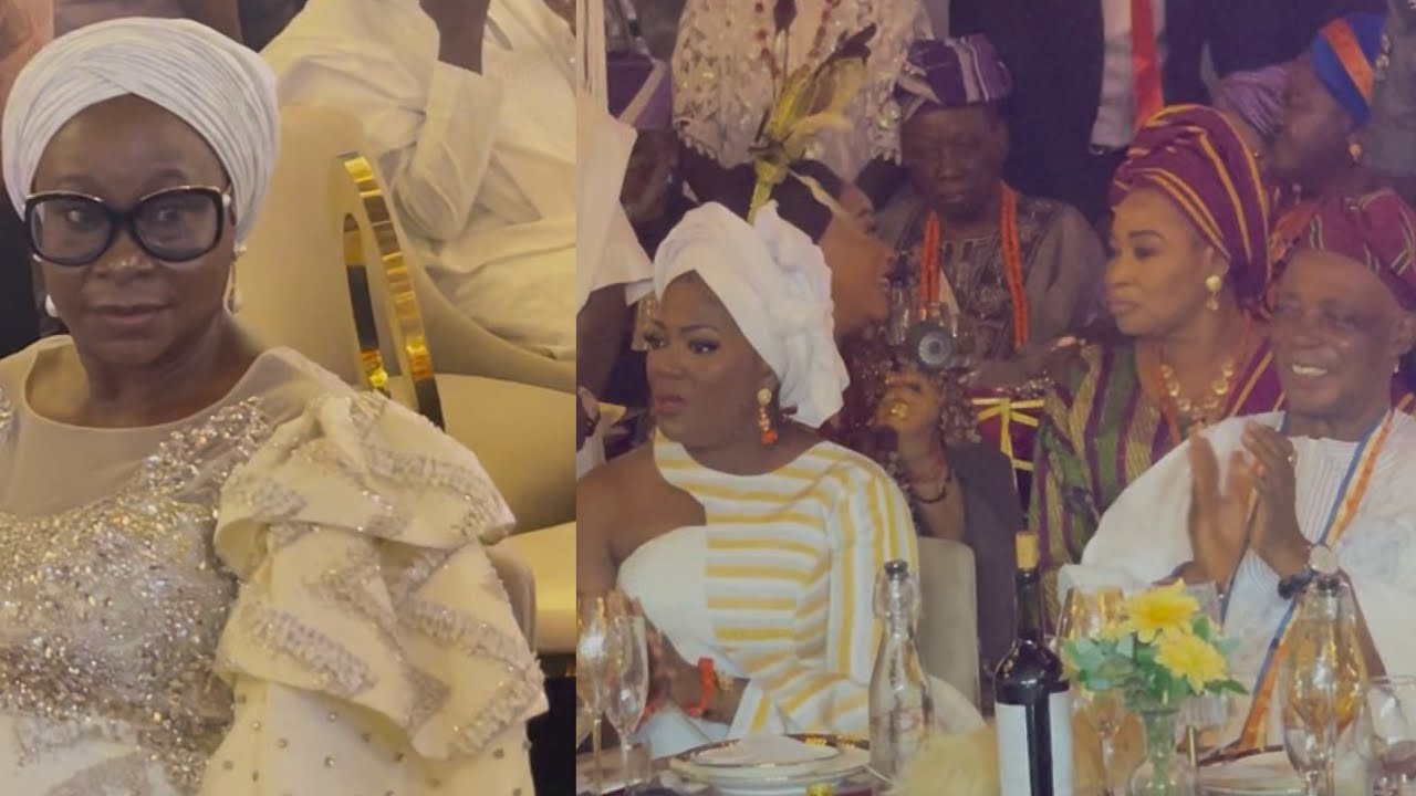 ПОСМОТРИТЕ, КАК ЖЕНА УНИ ОЛОРИ ЭШЛИ ПРИВЕТСТВУЛА БЫВШУЮ ЖЕНУ КОРОЛЯ РАШИДИ ЛАДОХУ НА ПРАЗДНОВАНИИ...