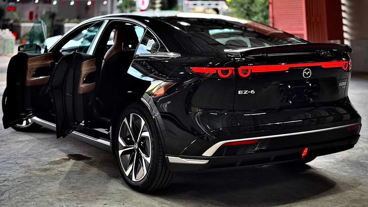 All-New! Mazda EZ-6 : Luxury EV Sedan | Black Color - YouTube