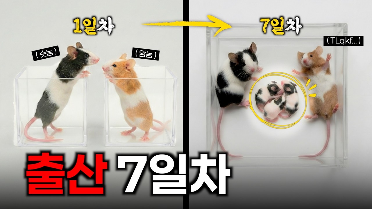 실험용 쥐가 새끼를 낳으면 생기는 일
