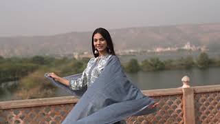 Cotton Floral Print Kurti, Palazzo and Dupatta Set screenshot 2