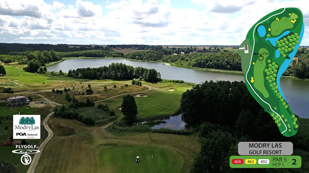 Modry Las Modry Las Golf Resort Choszczno - Hole 2 - YouTube