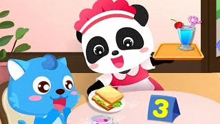 Baby Panda’s Summer Café & Family and Friends - BabyBus Game screenshot 5