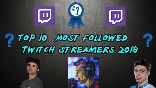 Top 10 Most Followed Twitch Streamers, April 2018 (Ninja,Syndicate,summit1g