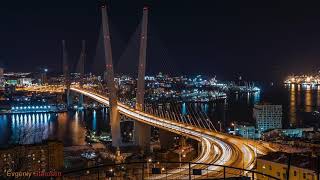 Timelapse Vladivostok. По вечерам на смотровой Владивостока начинается светопредставление.