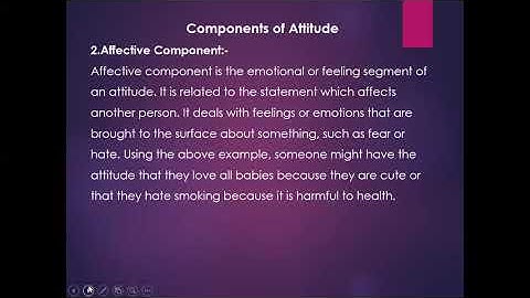 Components Of Attitude - Organisational Behaviour, BBM, 2nd sem, LMS,By Ranjitha B.R, Assistant Prof