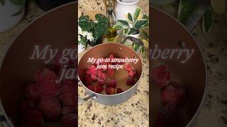 Making homemade strawberry jam, I love using it on toast or as a filling for my cakes 💕 #viral
