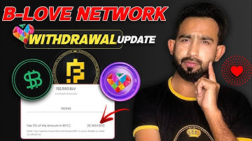 B Love Network BLV Token 1℅ Withdrawal Fee Update with USDB & BFIC Dec 6th to 10th