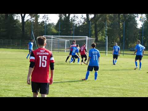 Sęp Żelechów 4:2 Hutnik Huta Czechy - fragmenty meczu 8. kolejki spotkań siedleckiej LO 2021/22