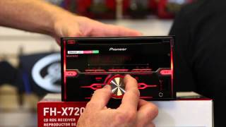 pioneers new fh x720bt double din bluetooth cd play