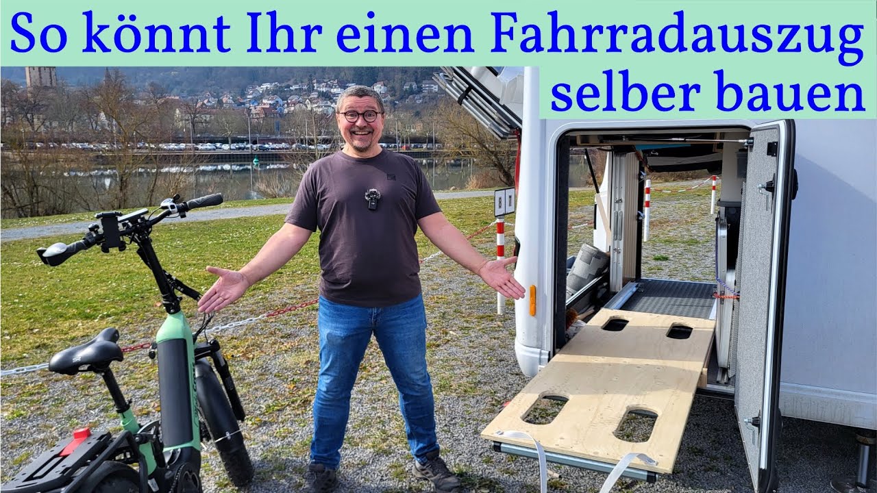 Fahrradauszug frs Wohnmobil selber bauen  Toni zeigt Euch, wie es ganz  einfach & gnstig geht