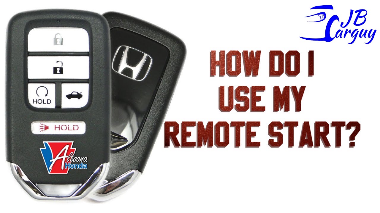 How do I use my Honda Remote start? - YouTube