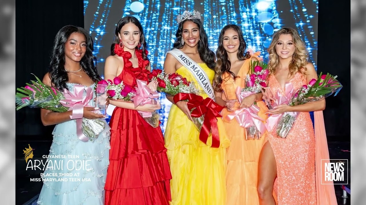 GUYANESE TEEN ARYANI ODIE PLACES THIRD AT MISS MARYLAND TEEN USA