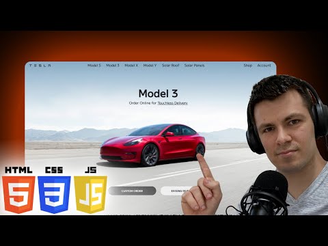 Tesla website clone with HTML, CSS and Javascript