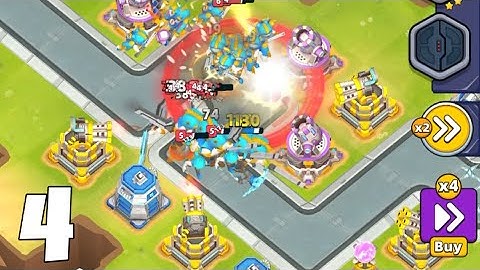 Raid Rush Tower Defense Gameplay Walkthrough | No Commentary | Attacks for Dominating Part 4