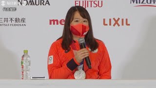 銀の梶原悠未「とても感慨深い」　自転車で日本女子初メダル