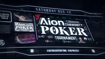 Aion/OAN Second Invitational Poker Tournament DEC12-2020 | AionPool.tech