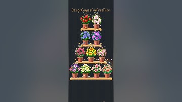 Blossom Sort®  - Flower Sort - Levels 1-6 gameplay color object sort logic puzzle design decor game