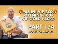 Opening 2021 panini vip gold box over 100 vip gold packs extremely rare packs part 1 of 4