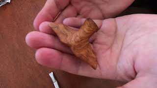 WHITTLE A WHALE TAIL FROM COTTONWOOD BARK