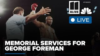STREAMING: Memorial services for George Foreman