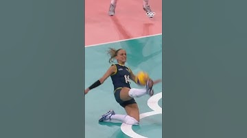 This volleyball save is INSANE! 😲 #Shorts