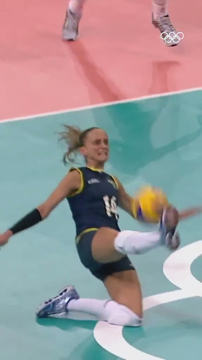 This volleyball save is INSANE! 😲 #Shorts