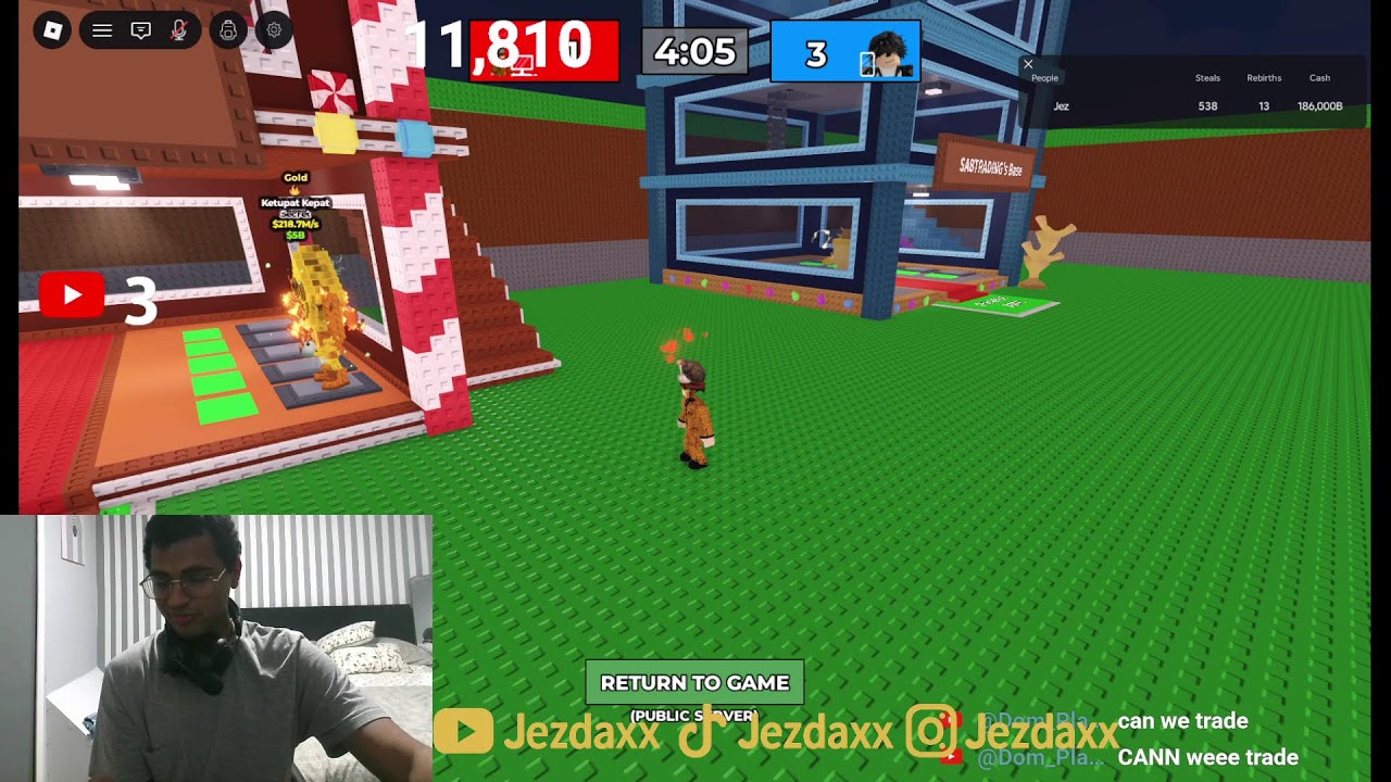 ROBLOX STEAL A BRAINROT GWS AND 1V1S AGAAINN