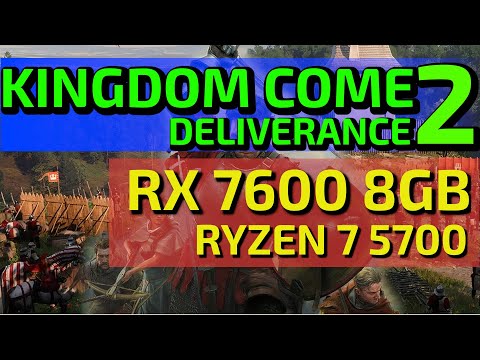 Náhled videa s měřením FPS ve hře Kingdom Come Deliverance II na sestavě s Radeon RX 7600 a Ryzen 7 5700