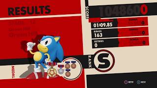SONIC FORCES Stage 10 Less than 75 seconds 01:09.85