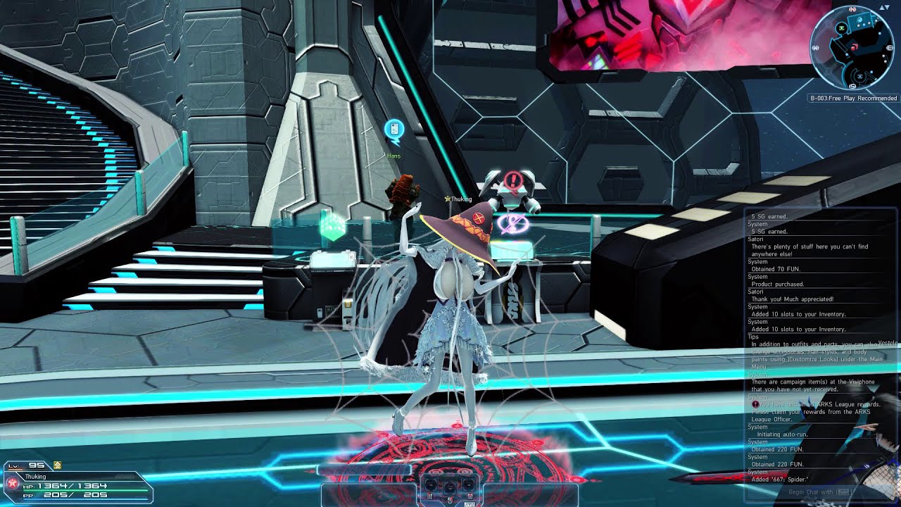 Phantasy Star Online 2 Throwback Collection II Scratch for Spider emote