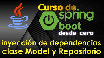 CURSO DE JAVA SPRING BOOT DESDE CERO | INYECCION DE DEPENDENCIAS CLASE MODEL Y REPOSITORY (video 21)