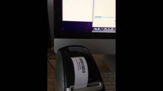 Mac - dymo printer label scan test