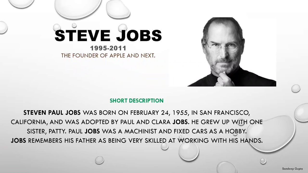 ppt on steve jobs biography