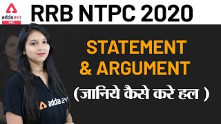 RRB NTPC 2020 | Reasoning | Statement & Argument