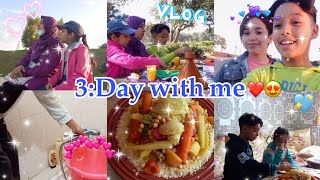 Vlog🌻|3 day with me|دوزوا معنا ثلاث ايام في العطلة🪄التقينا مع متتبعة🦋