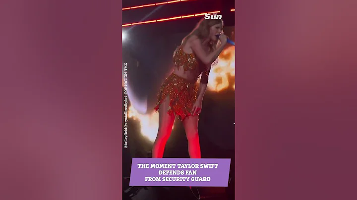 The moment Taylor Swift defends fan from security guard #shorts